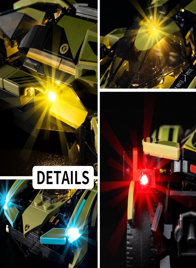 Kyglaring طقم إضاءة LED من Kyglaring، متوافق مع نموذج سيارة Lego Lamborghini Lambo V12 Vision GT الخارقة، 76923 (مجموعات Lego غير متضمنة) أضئ مجموعة Lego الخاصة بك! - Image 4